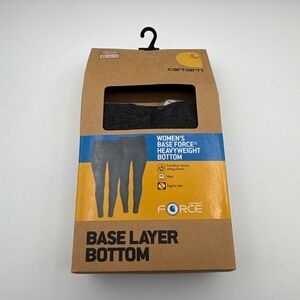 Carhartt Base Force Heavyweight Bottom Layer Womens XL WBL134 BLK‎ HTR Black NIB